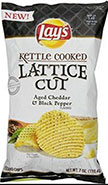 lays kettle lattice cheddar and pepper chip lays kettle lattice cheddar and pepper chip